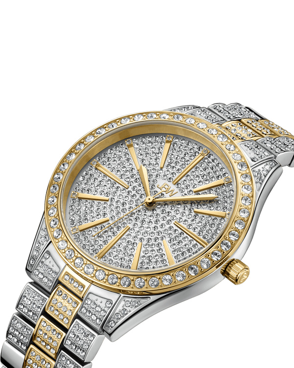 Jbw Cristal J6346d Two Tone Gold Diamond Watch