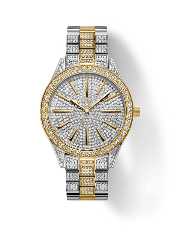 jbw cristal j6346d two tone gold diamond watch