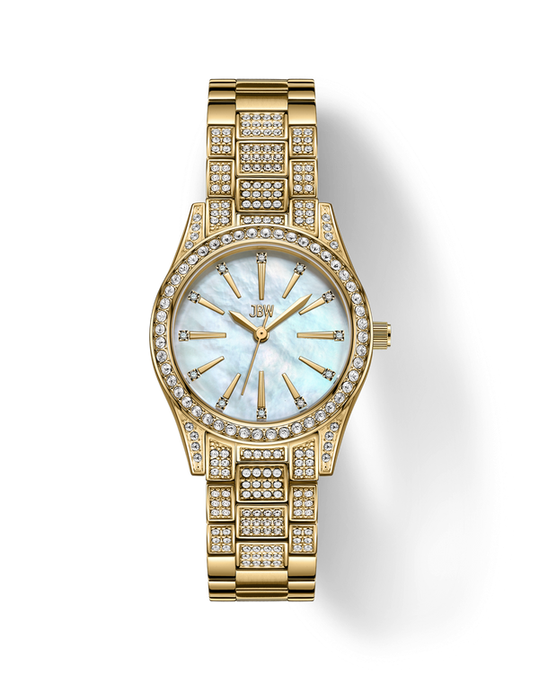 jbw cristal spectra j6392a gold diamond watch