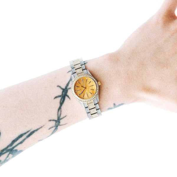 Jbw Cristal Spectra J6392c Two Tone Diamond Watch