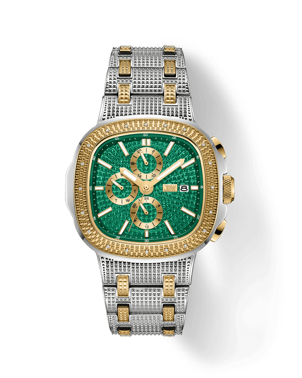 jbw heist j6380f two tone diamond watch