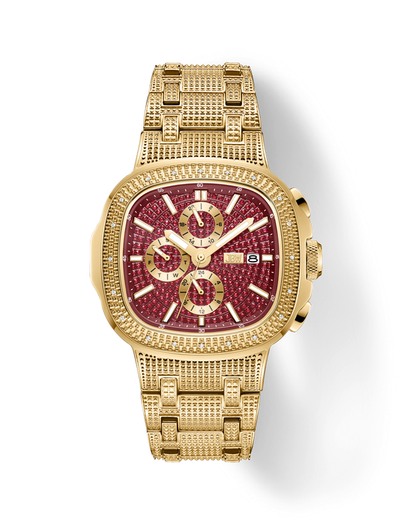jbw heist j6380g gold diamond watch