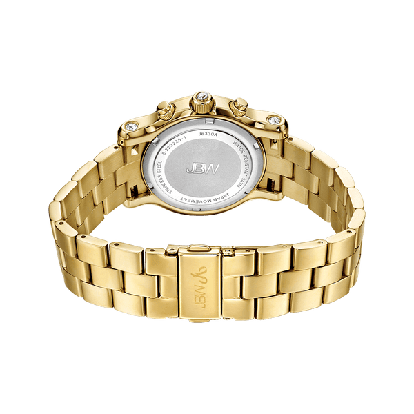 Jbw Laurel J6330a Gold Gold Diamond Watch