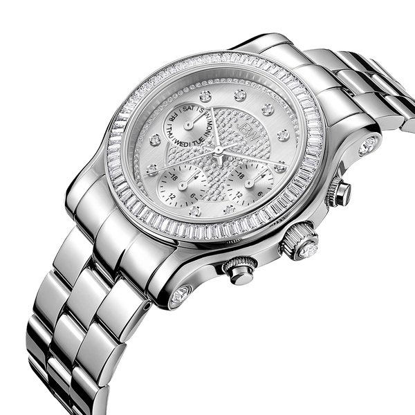 Jbw Laurel J6330b Stainless Steel Diamond Watch
