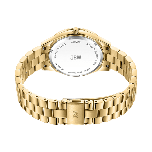 Jbw Mondrian J6303b Gold Gold Diamond Watch