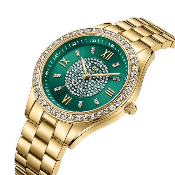 Jbw Mondrian J6303e Gold Gold Diamond Watch