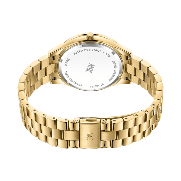 Jbw Mondrian J6303e Gold Gold Diamond Watch