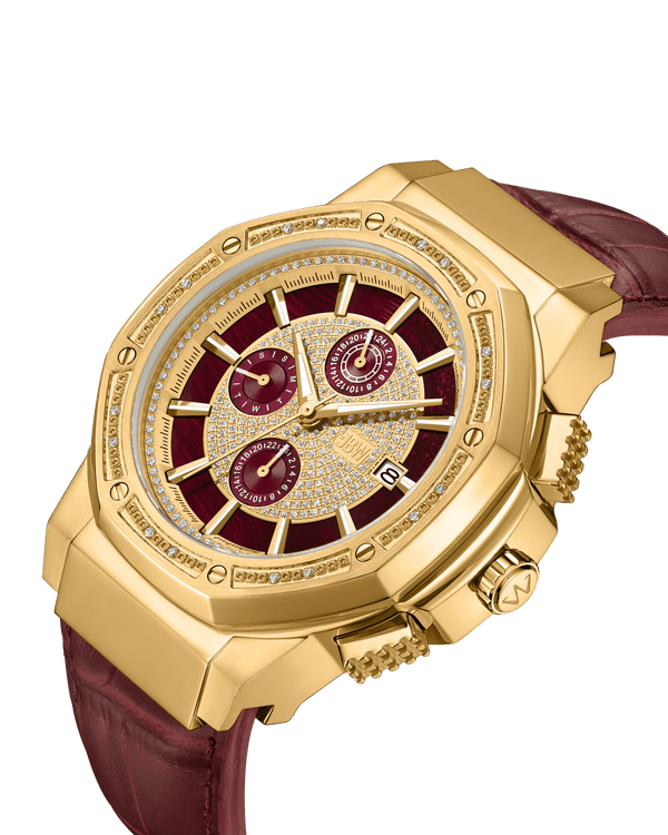 Jbw Saxon Jb 6101l R Gold Diamond Watch