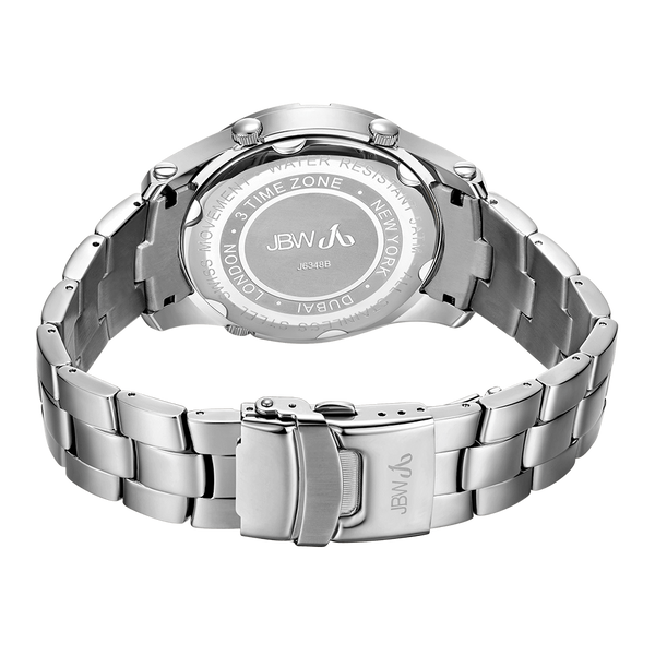 Jbw Jet Setter Iii J6348b Stainless Steel Diamond Watch