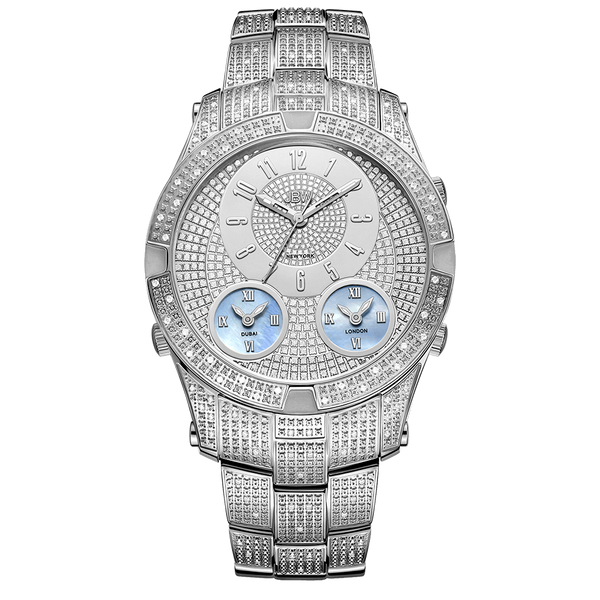 jbw jet setter iii j6348b stainless steel diamond watch