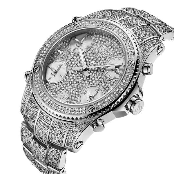 Jbw Platinum Series Jetsetter Ps550b Stainless Steel 550 Diamond Watch