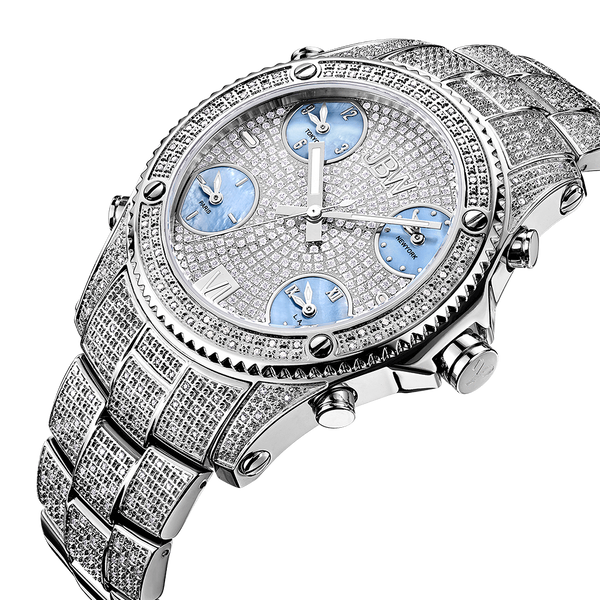 Jbw Jet Setter Jb 6213 C Stainless Steel Diamond Watch Second Chance Grade B