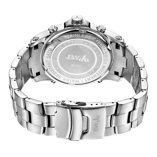 Jbw Jet Setter Jb 6213 C Stainless Steel Diamond Watch Second Chance Grade B
