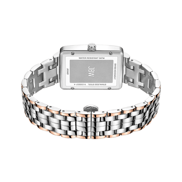 Jbw Mink J6358d Two Tone Rose Gold Stainless Steel Diamond Watch