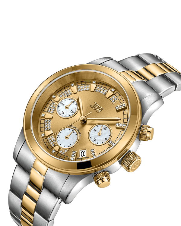 Jbw Muse Jb 6217 C Two Tone Stainless Steel Gold Two Tone Stainless Steel Gold Diamond Watch
