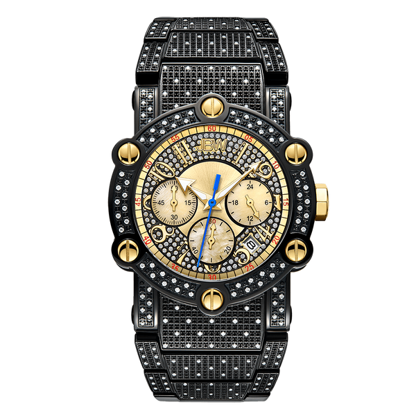 jbw phantom metal jb 6215 200 c mens black diamond watch