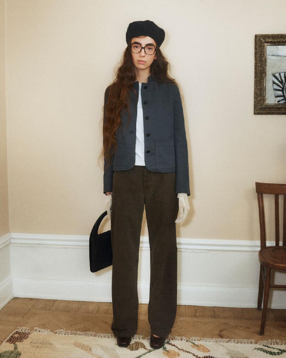 jeanerica Belem Chino Chevron Brown