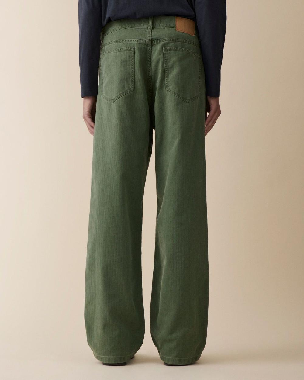 Jeanerica Genua Chino Chevron Green