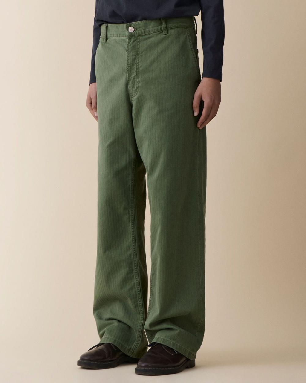Jeanerica Genua Chino Chevron Green