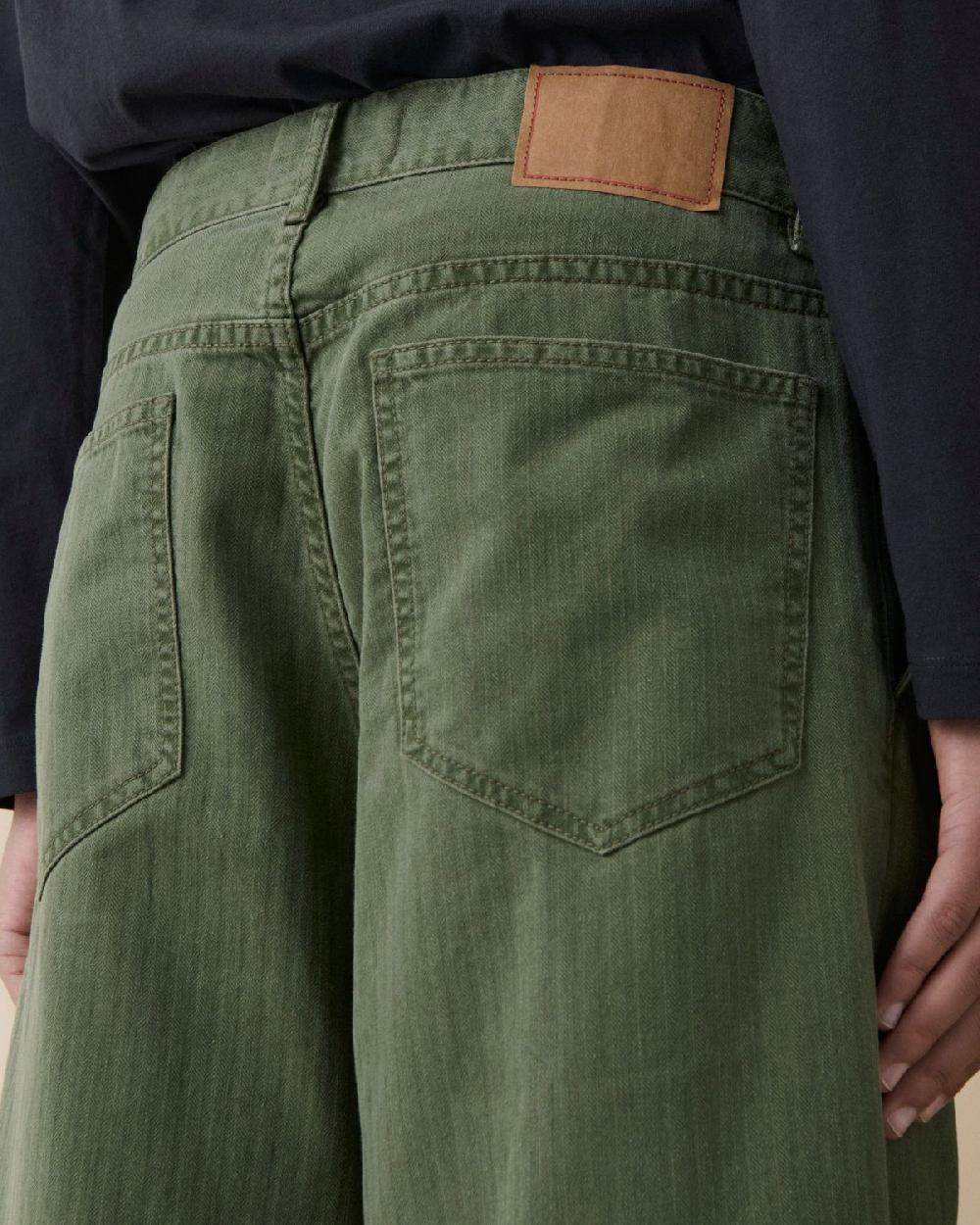 Jeanerica Genua Chino Chevron Green
