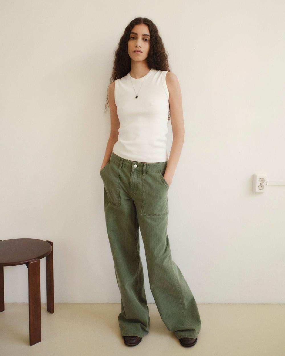 jeanerica Guell Chevron Green