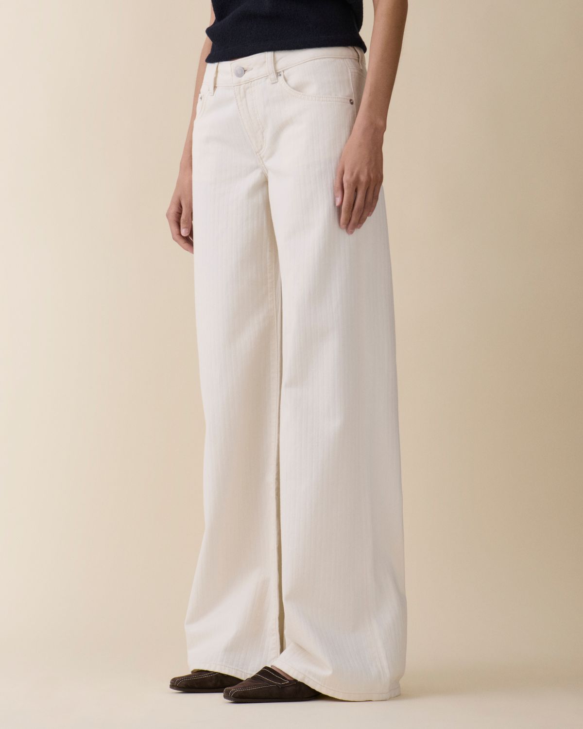 jeanerica Kyoto Ecru Chevron