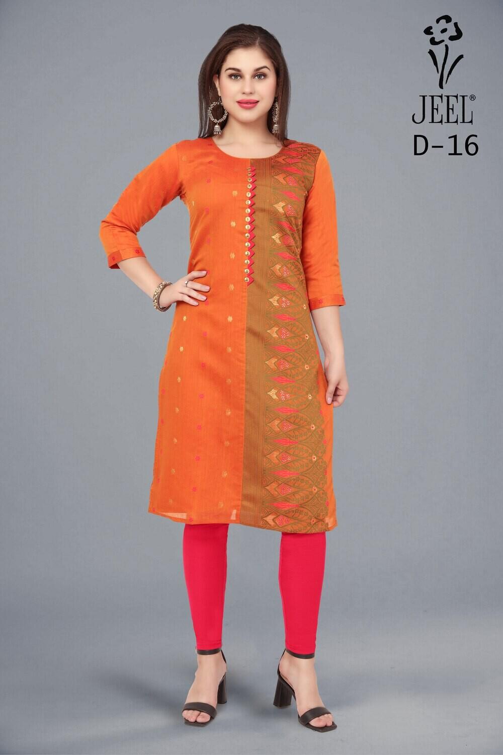 JEEL Banarasi Silk Kurti