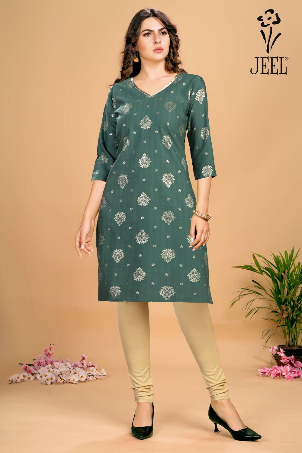 JEEL Casual Kurti - Mint Green