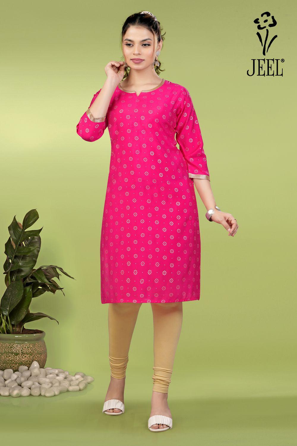 JEEL Casual Kurti - Pink