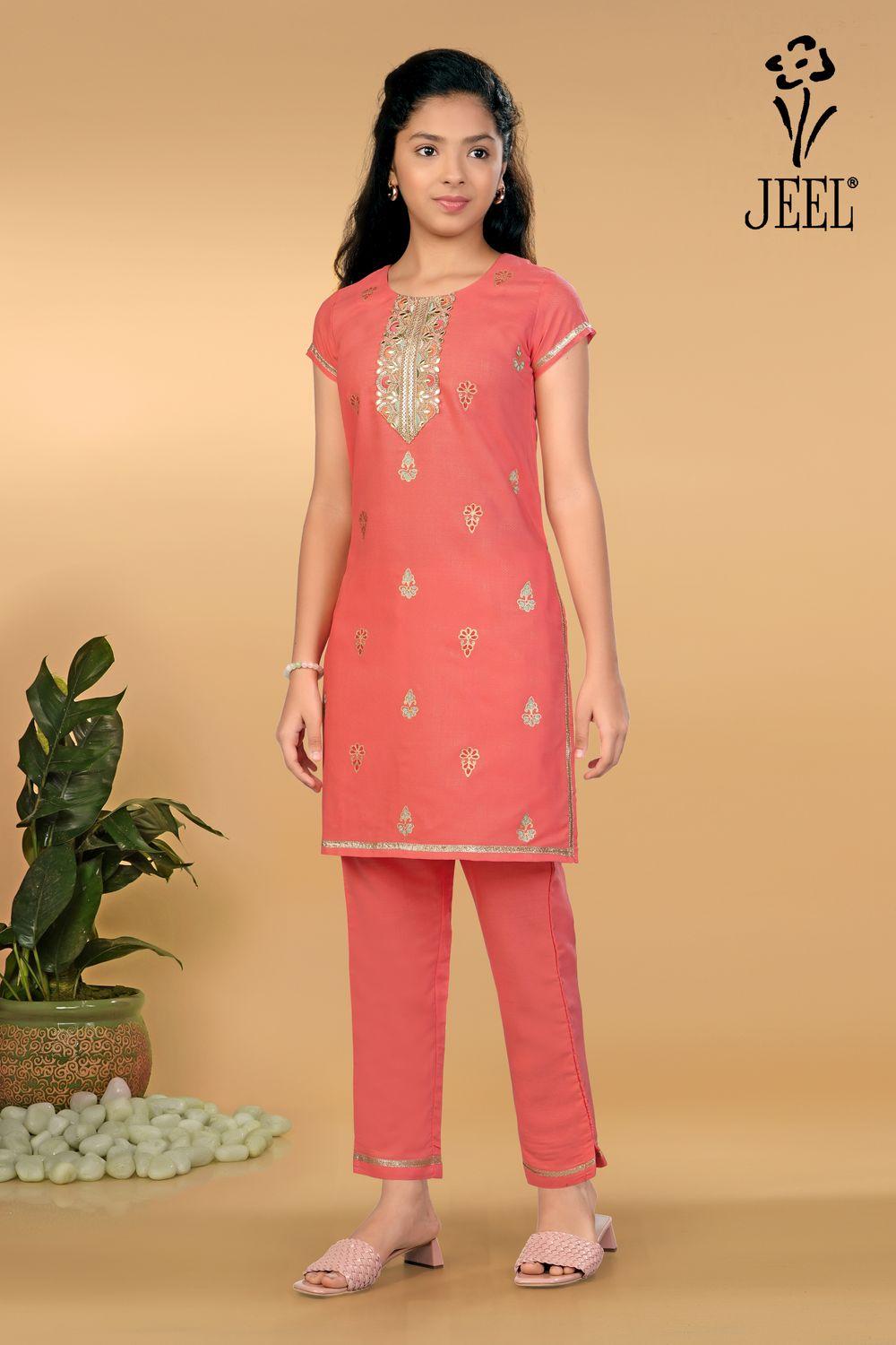 JEEL Children Kurti & Pant Set