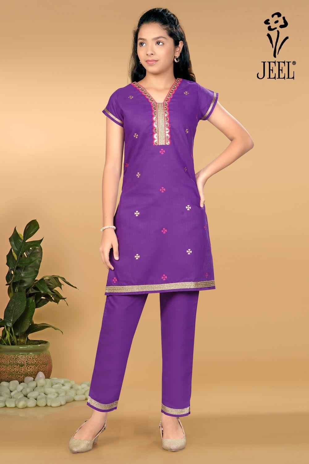 JEEL Children Kurti & Pant Set