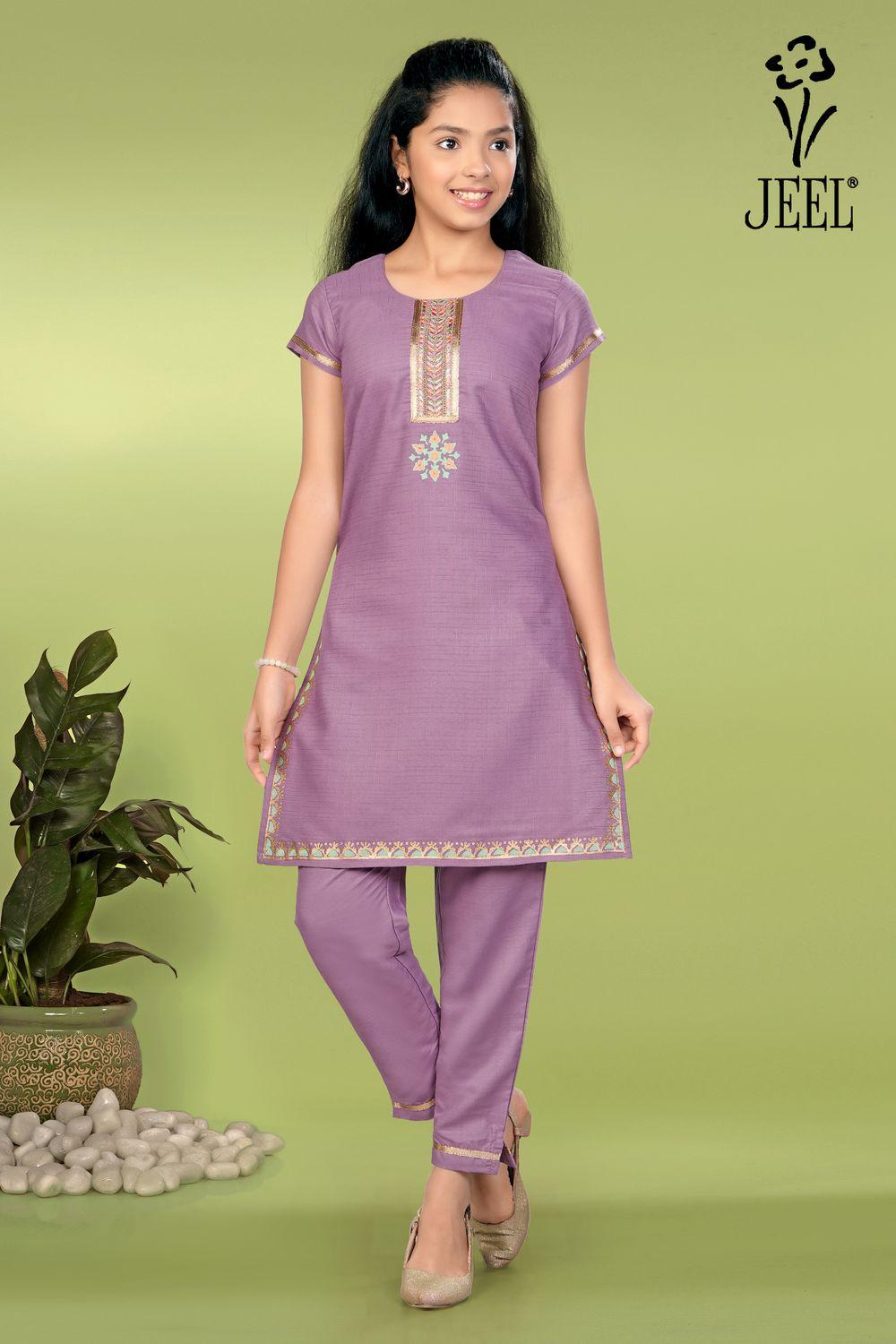 JEEL Children Kurti & Pant Set