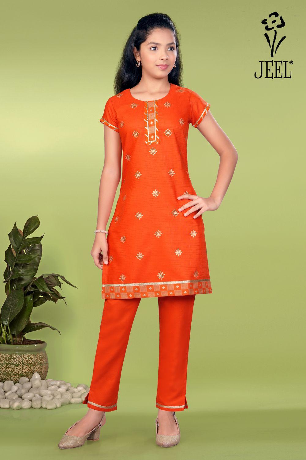 JEEL Children Kurti & Pant Set