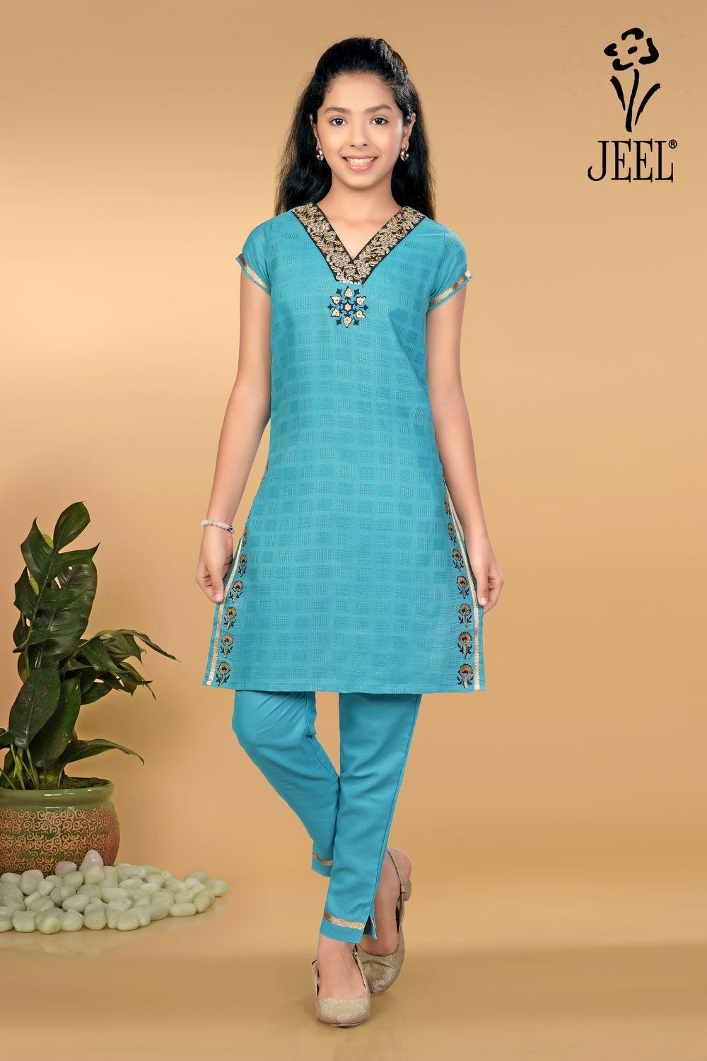 JEEL Children Kurti & Pant Set