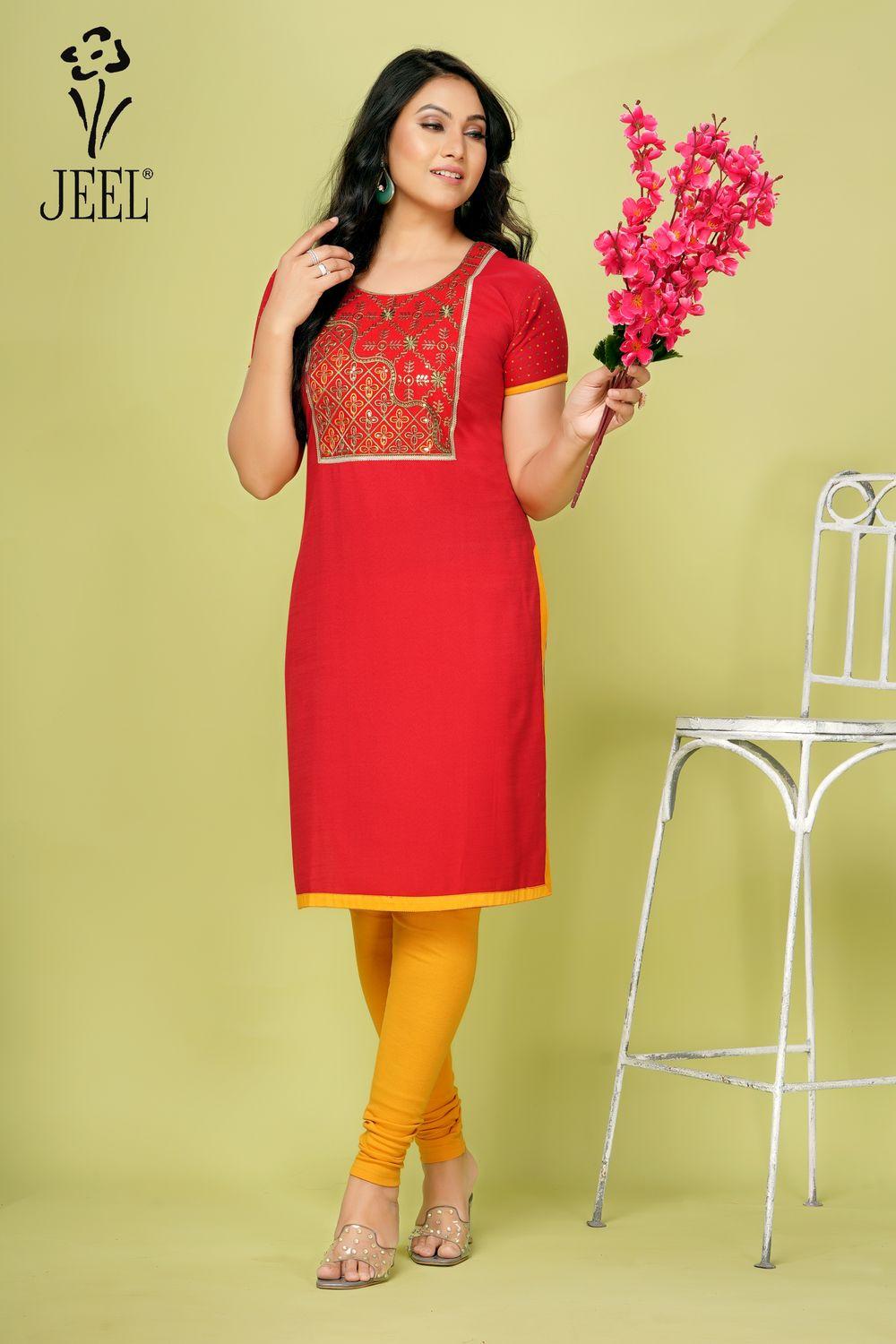 JEEL Embroidery Kurti