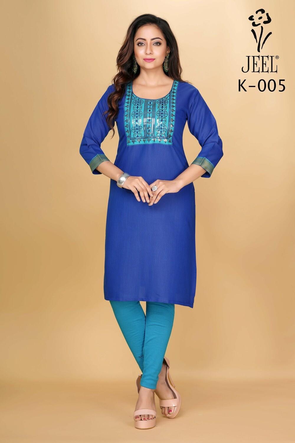 JEEL Embroidery Kurti
