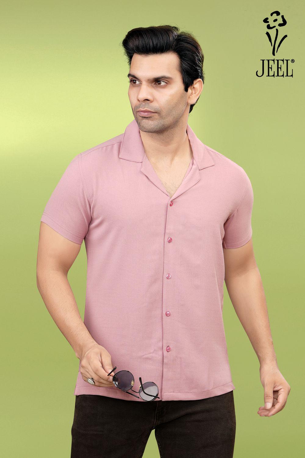 JEEL Gents Shirt - Peach