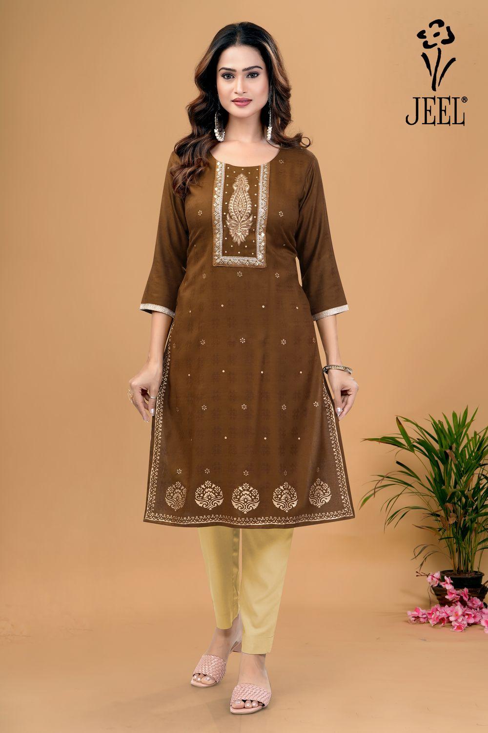 JEEL Supreme Kurti - Bronze Brown