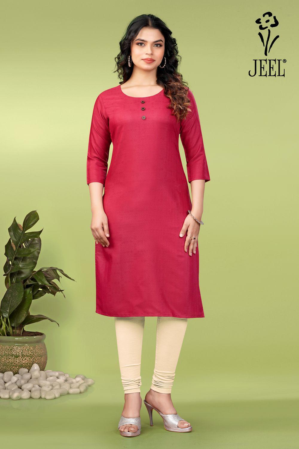 JEEL Varnika Kurti - Maroon