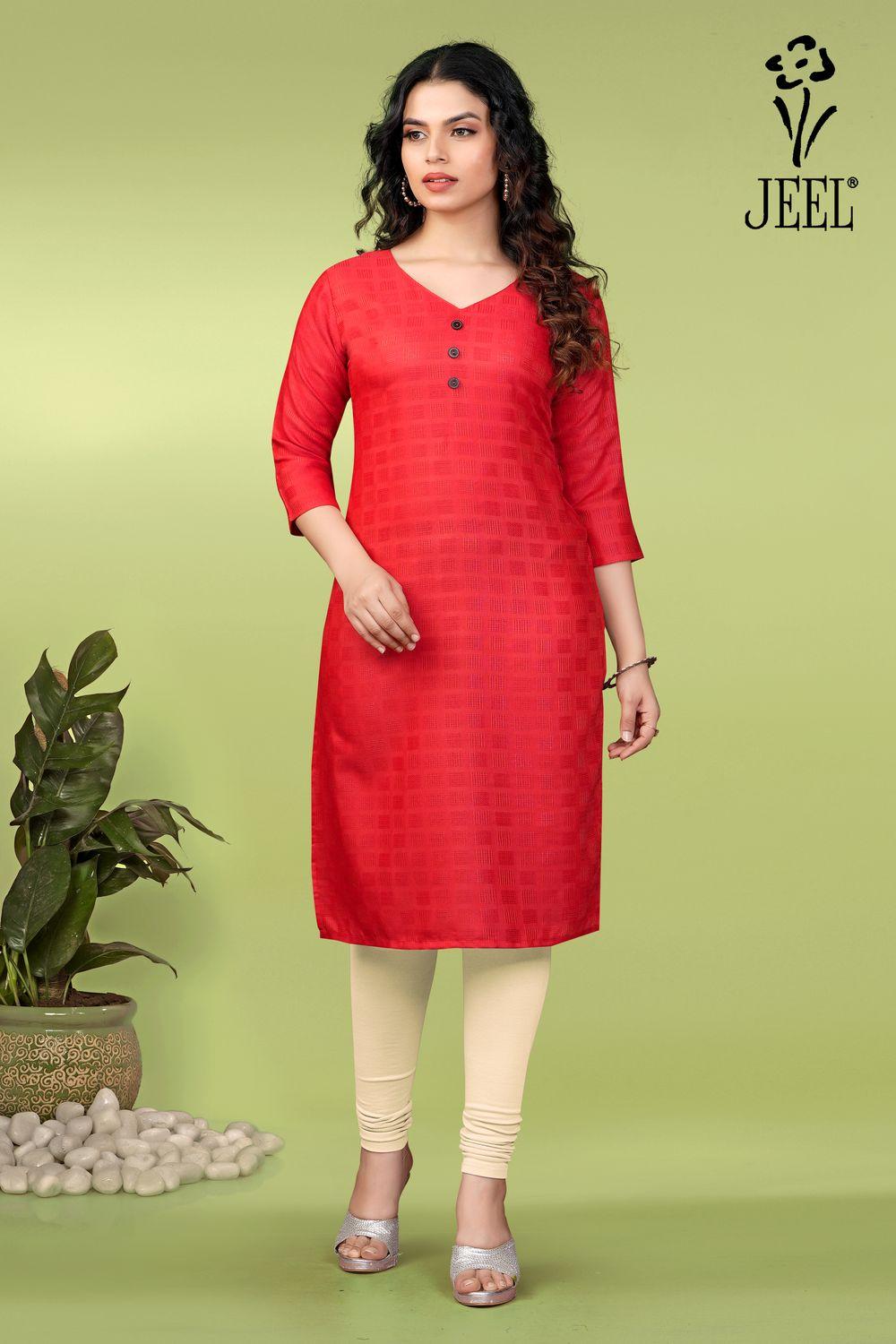 JEEL Varnika Kurti - Red