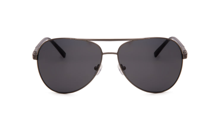 Jeepers Peepers AVIATOR STYLE IN GUNMETAL WITH BLACK LENSES