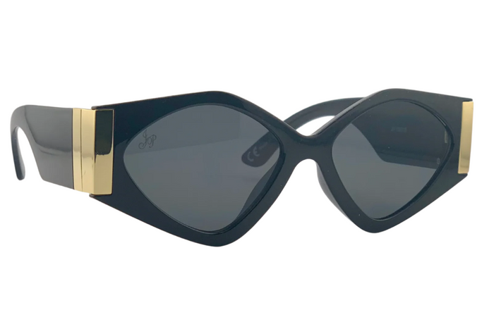 jeepers peepers BLACK CAT EYE FRAME WITH BLACK LENSES