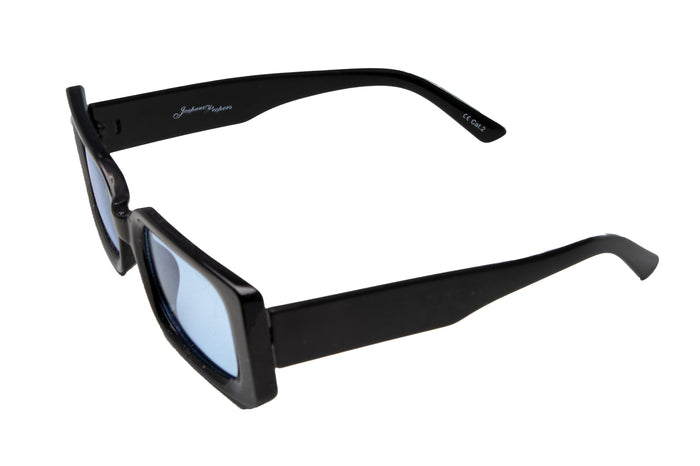 Jeepers Peepers BLACK RECTANGLE FRAME WITH BLUE LENSES