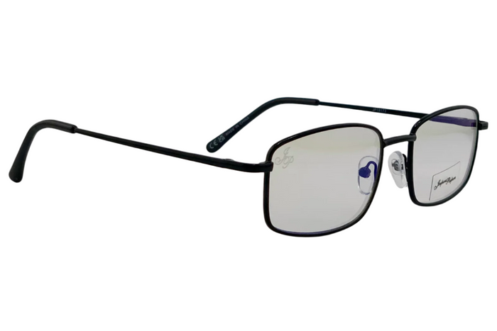 Jeepers Peepers BLACK RECTANGLE FRAME WITH CLEAR BLUE LIGHT LENSES