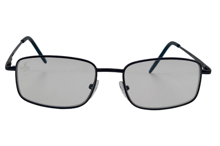 Jeepers Peepers BLACK RECTANGLE FRAMES WITH CLEAR BLUE LIGHT LENSES