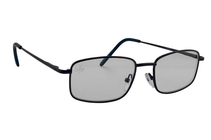 jeepers peepers BLACK RECTANGLE FRAMES WITH CLEAR BLUE LIGHT LENSES