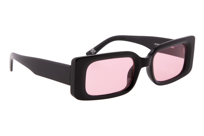 jeepers peepers BLACK RECTANGLE FRAMES WITH PINK LENSES