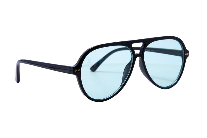 jeepers peepers BLACK ROUND FRAME WITH GREEN LENSES