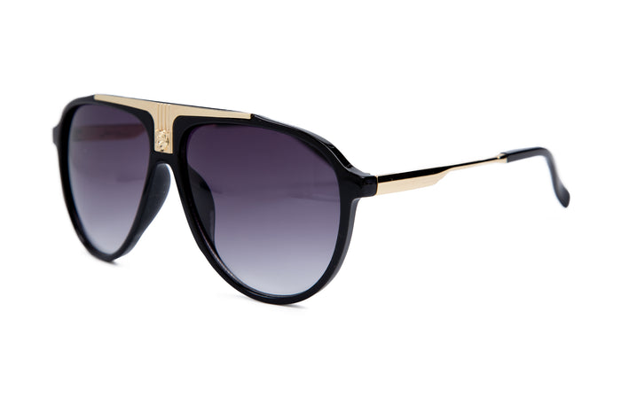 Jeepers Peepers BLACK ROUND FRAME WITH PURPLE LENSES