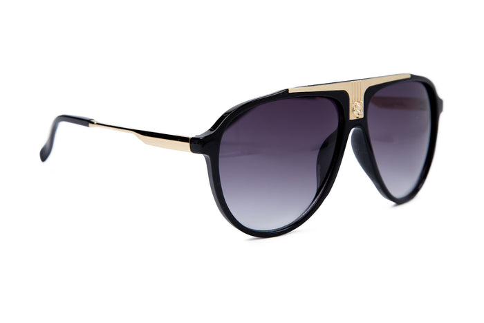 jeepers peepers BLACK ROUND FRAME WITH PURPLE LENSES